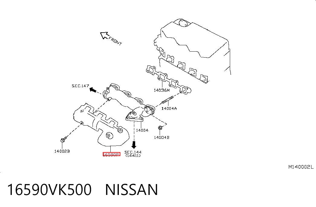 16590VK500 Nissan/Infiniti