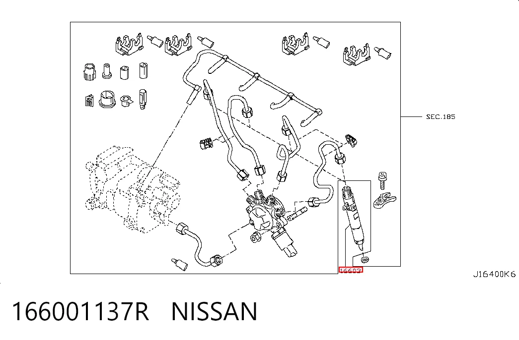 Injetor de injeção de combustível R28232251 Lizarte