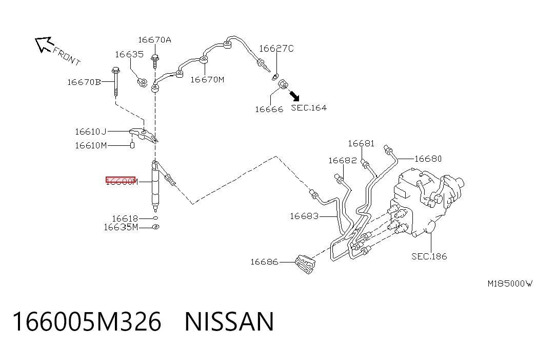 166005M326 Nissan/Infiniti