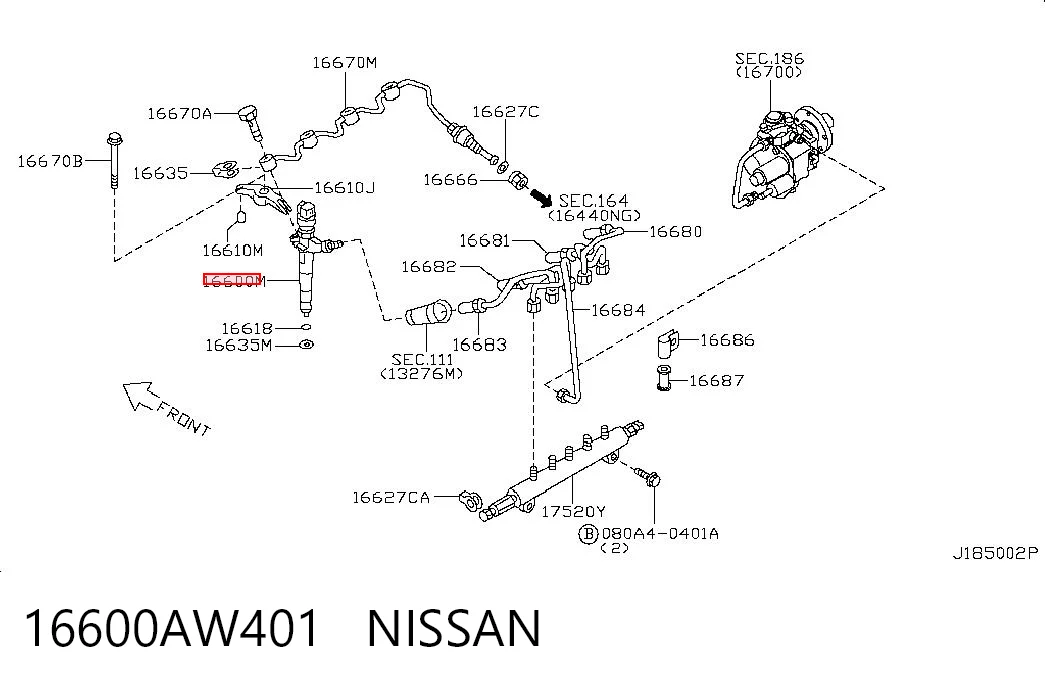 16600AW401 Nissan/Infiniti