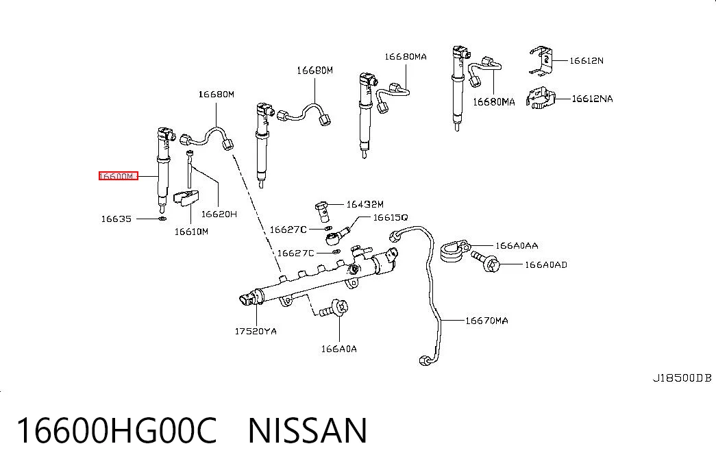 A6510704987 VAG Injetor de injeção de combustível