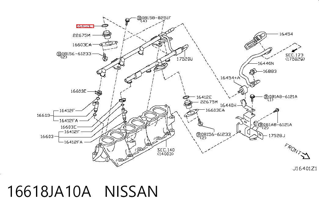 16618JA10A Nissan/Infiniti