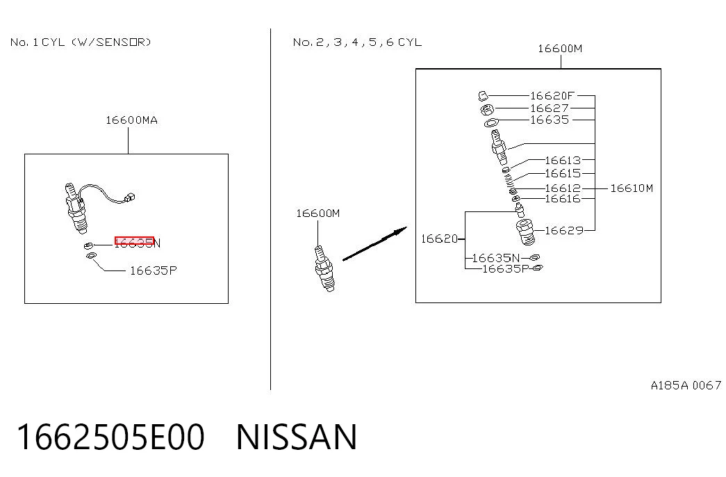 1662505E00 Nissan/Infiniti