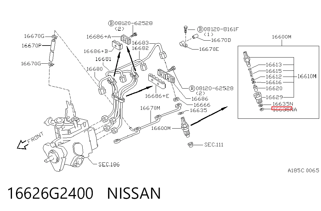 9431610604 Bosch Anel (arruela) do injetor de ajuste