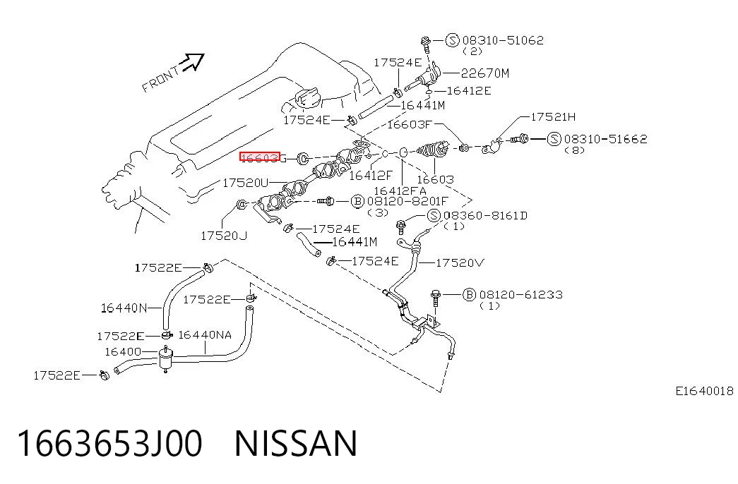 1663653J00 Nissan/Infiniti
