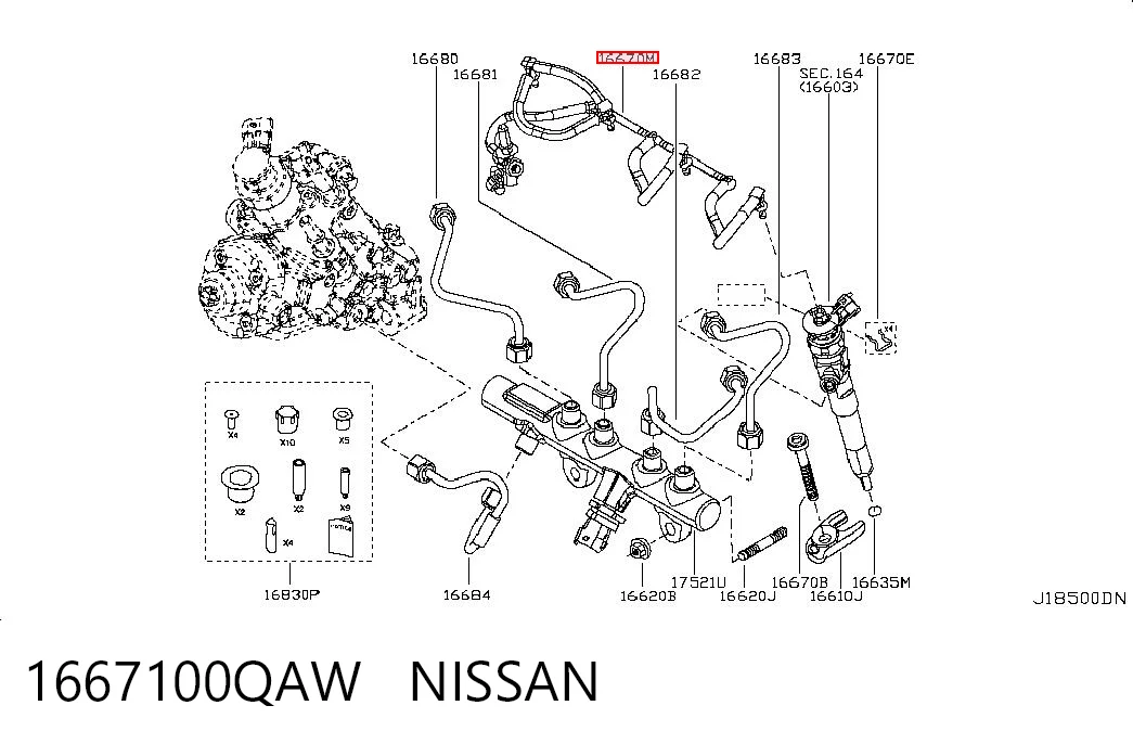 1667100QAW Nissan/Infiniti