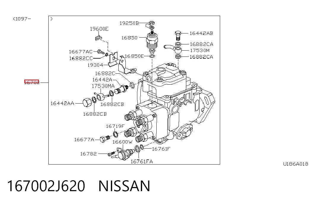 Bomba de combustível de pressão alta Nissan Primera P11 ao melhor preço