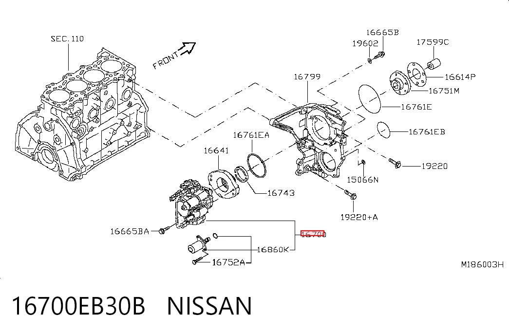 16700EB30B Nissan/Infiniti