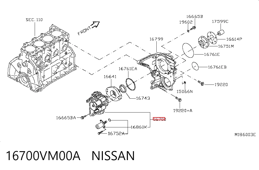 16700VM00A Nissan/Infiniti