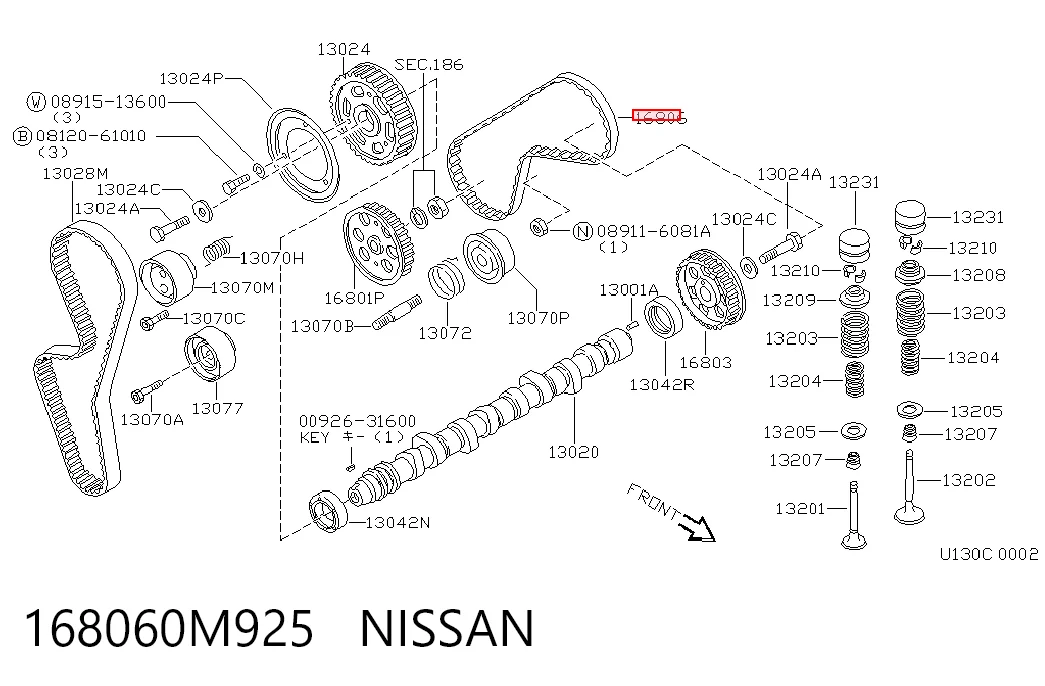 168060M925 Nissan/Infiniti