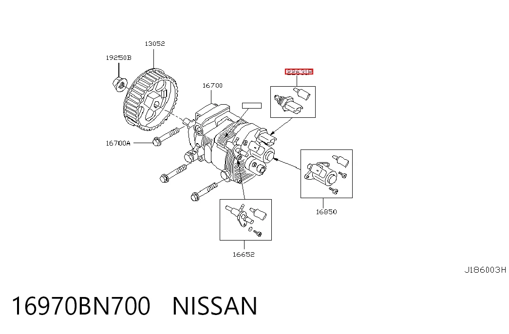 16970BN700 Nissan/Infiniti