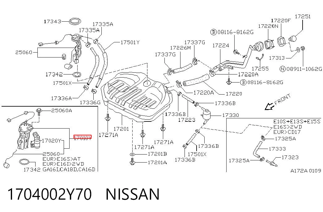 1704002Y70 Nissan/Infiniti
