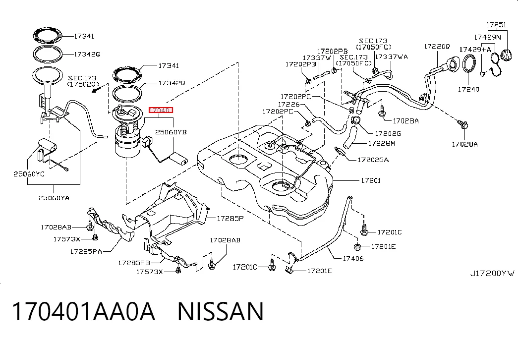 170401AA0A Nissan/Infiniti