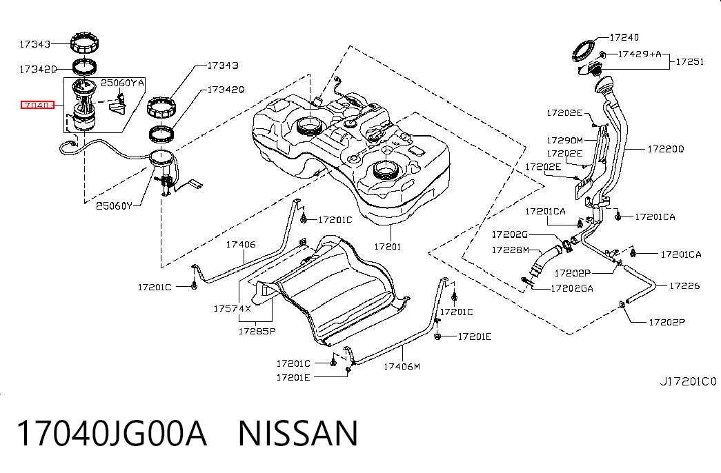 Módulo de bomba de combustível com sensor do nível de combustível Hyundai/Kia 17040JG00A preço, a partir de 5,88 USD
