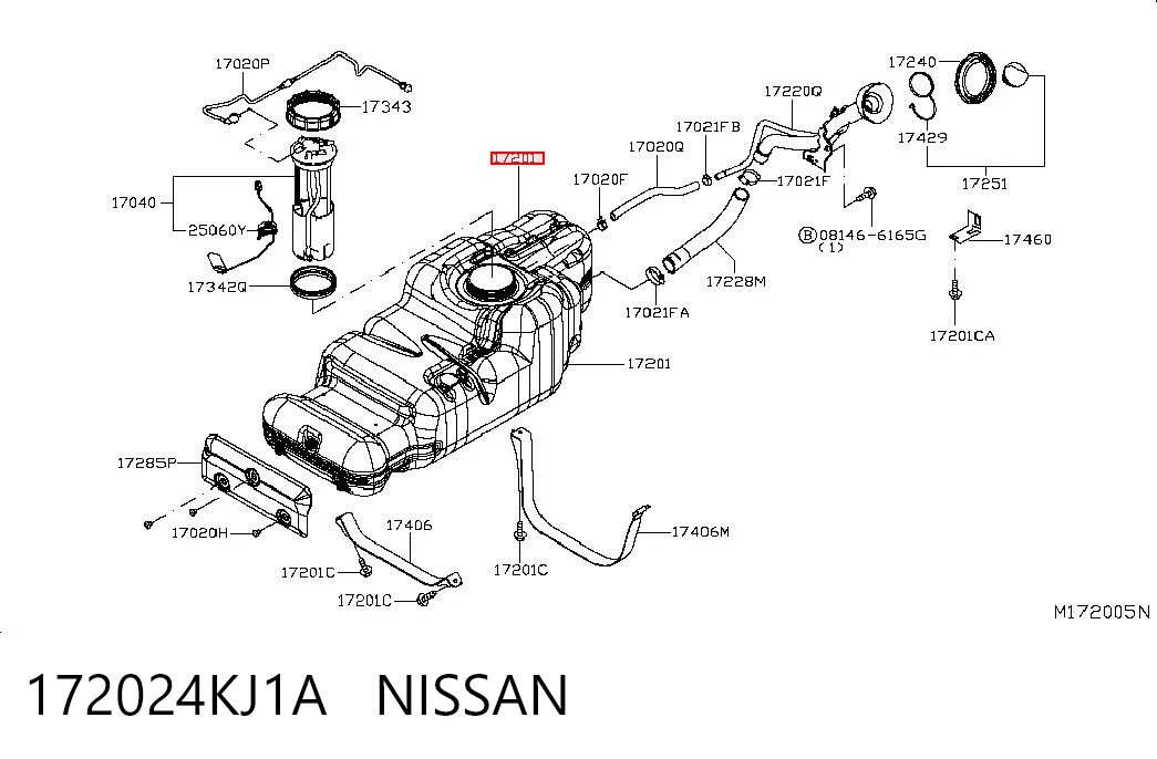 Tanque de combustível Nissan Navara  D23, D23T ao melhor preço