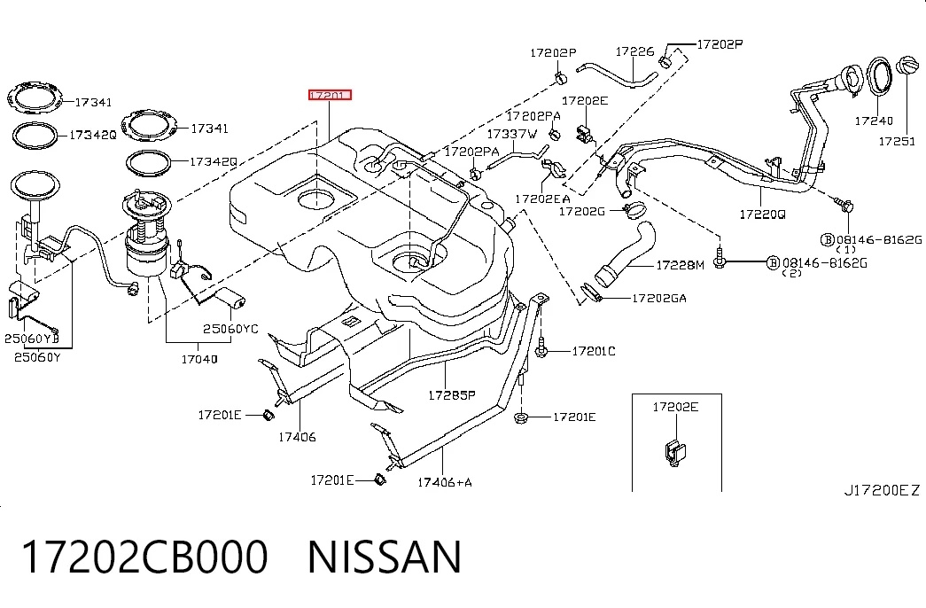 Tanque de combustível Nissan Murano  Z50 ao melhor preço