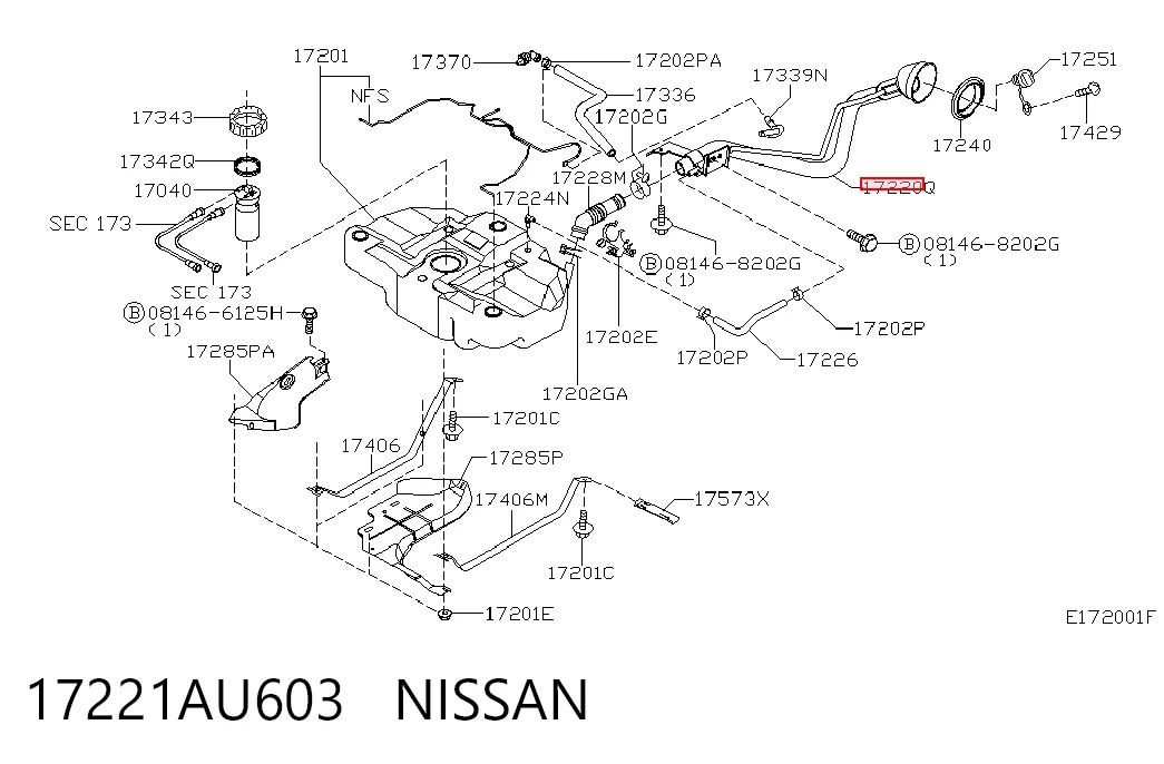 17221AU603 Nissan/Infiniti