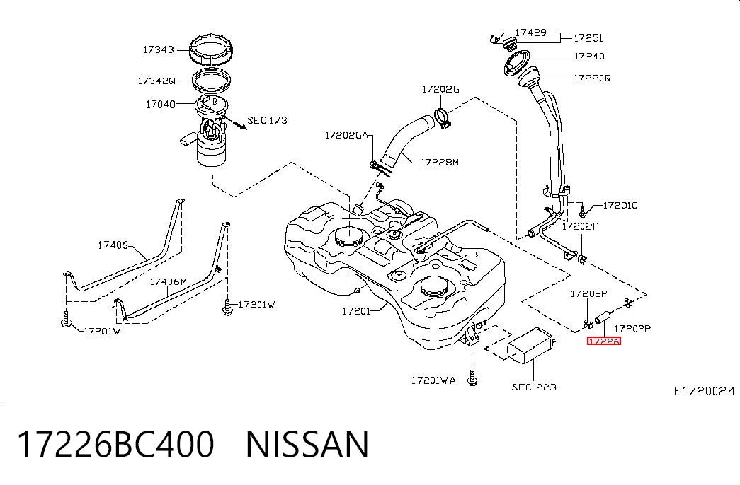 17226BC400 Nissan/Infiniti