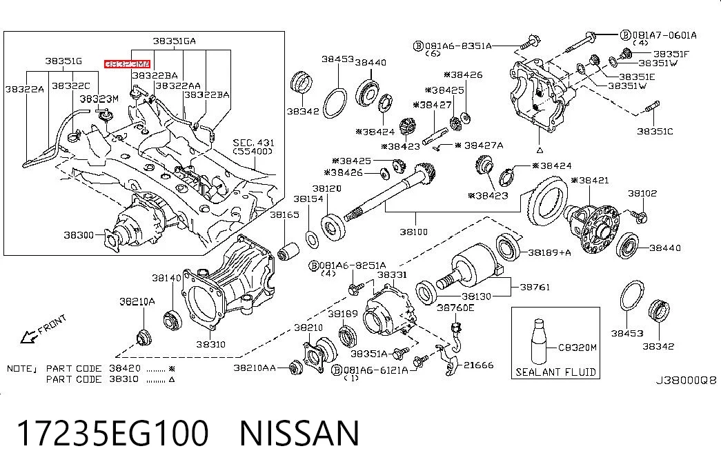 17235EG100 Nissan/Infiniti