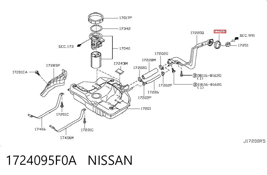 1724095F0A Nissan/Infiniti