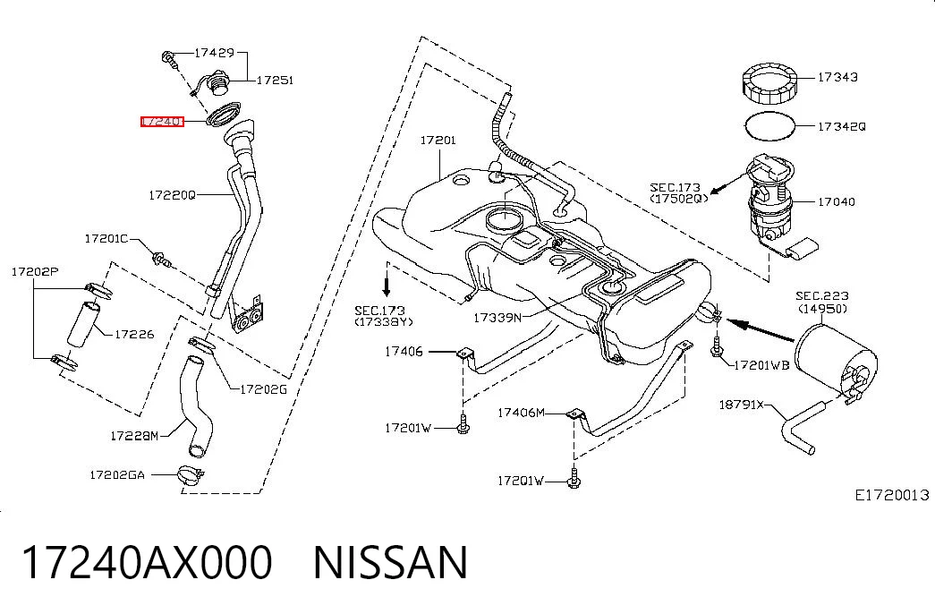 17240AX000 Nissan/Infiniti