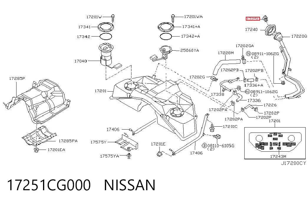 17251CG000 Nissan/Infiniti