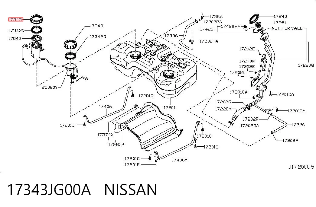 17343JG00A Nissan/Infiniti 