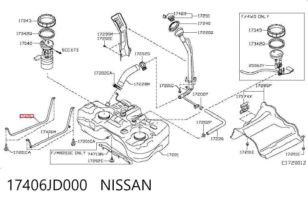 17406JD000 Nissan/Infiniti