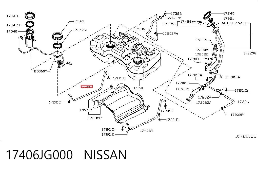 17406JG000 Nissan/Infiniti 
