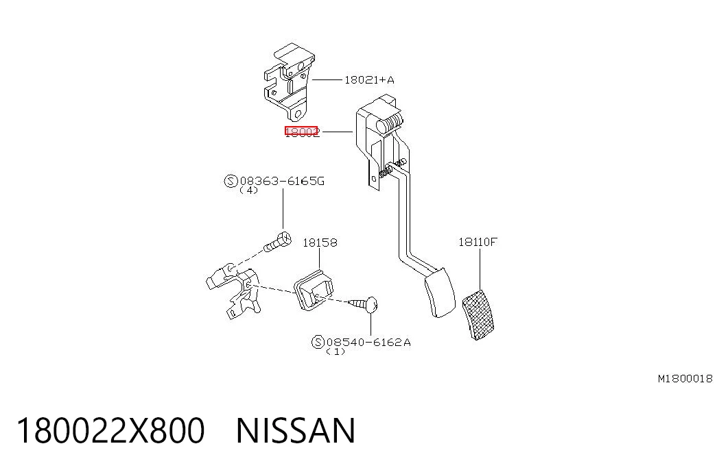 180022X800 Nissan/Infiniti