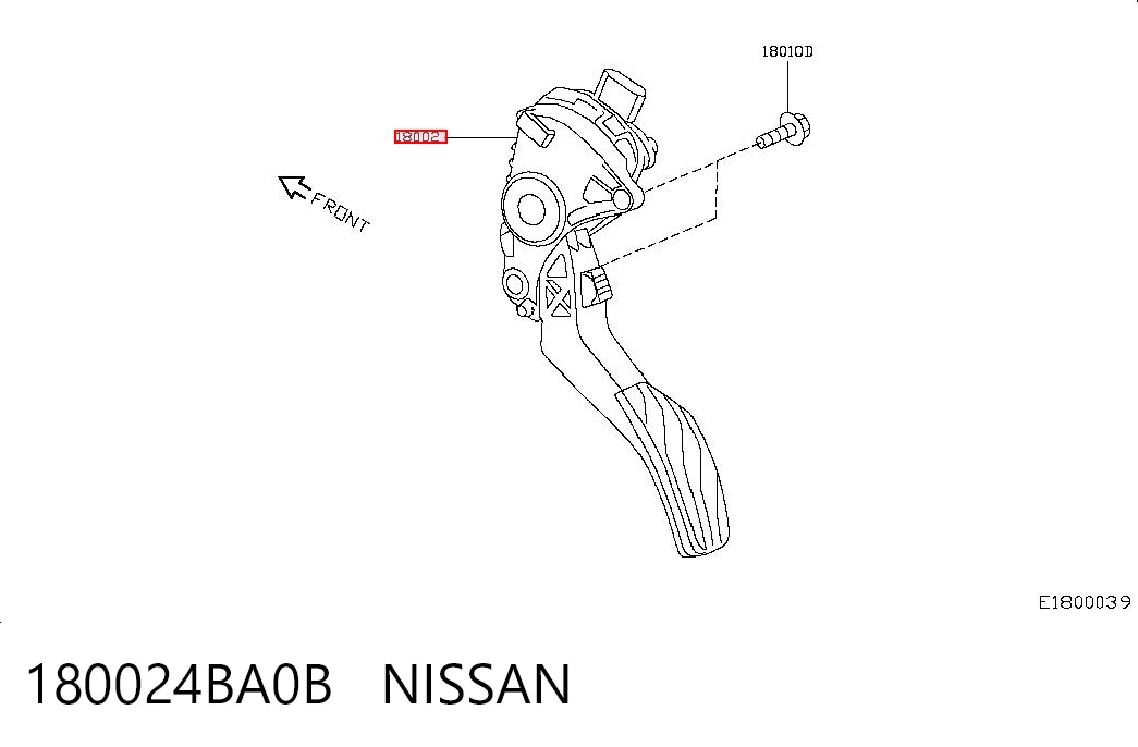 Pedal de gás (de acelerador) Nissan Qashqai II J11 ao melhor preço