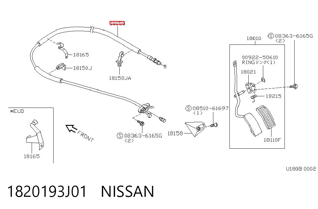 1820193J01 Nissan/Infiniti