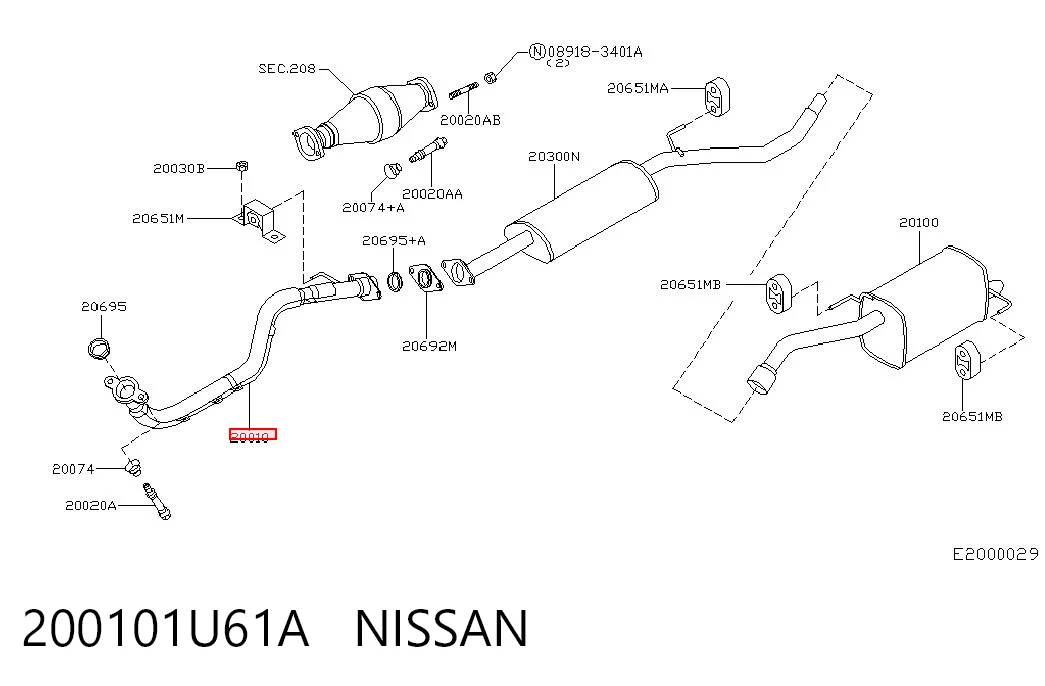 200101U61A Nissan/Infiniti