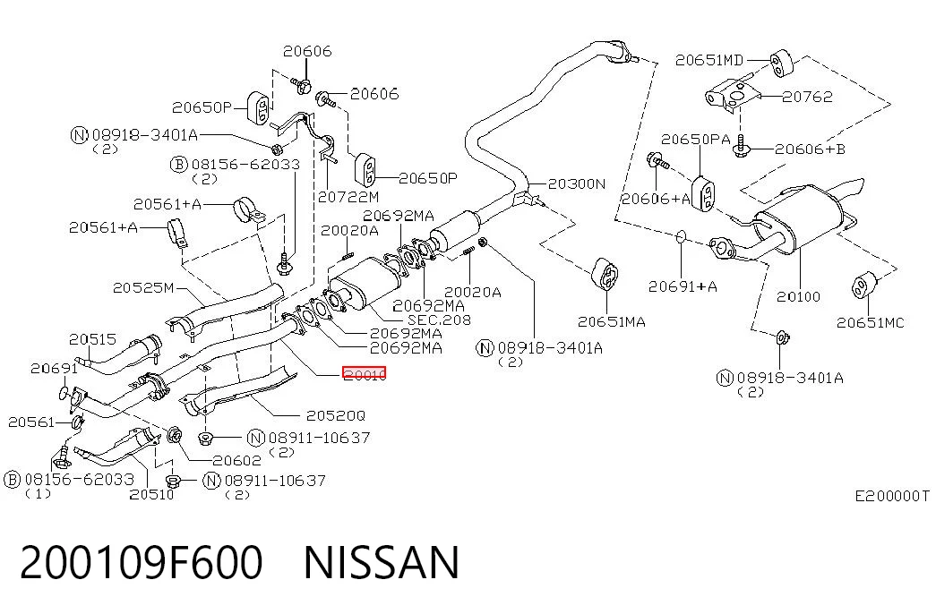 200109F600 Nissan/Infiniti