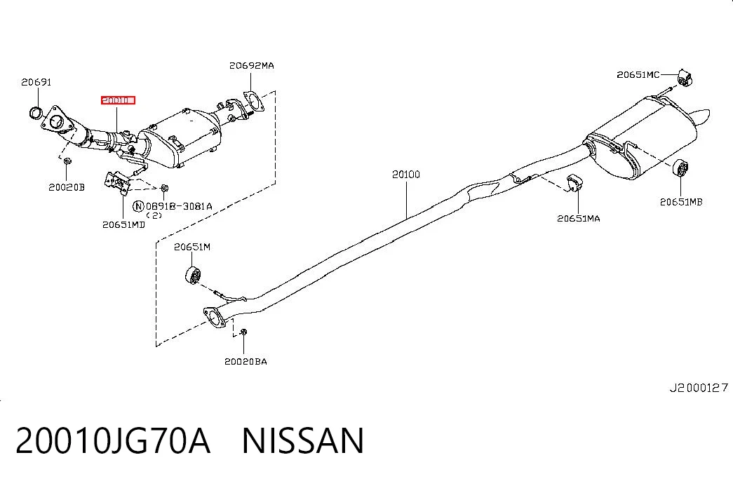 20010JG70A Nissan/Infiniti