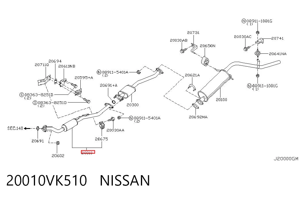 20010VK510 Nissan/Infiniti
