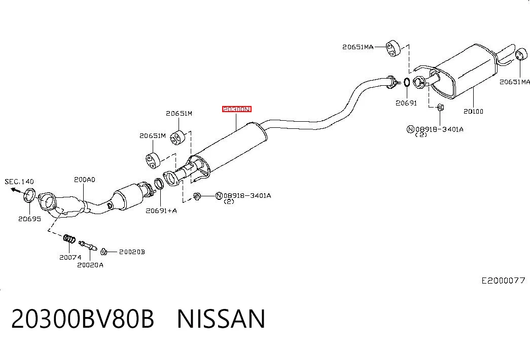 20300BV80B Nissan/Infiniti