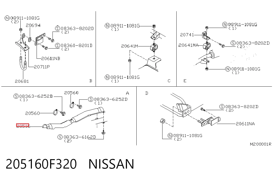 205160F320 Nissan/Infiniti