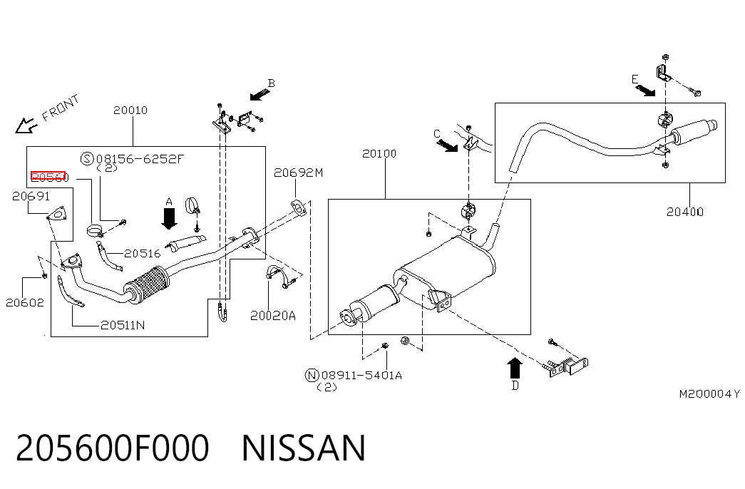 205600F000 Nissan/Infiniti