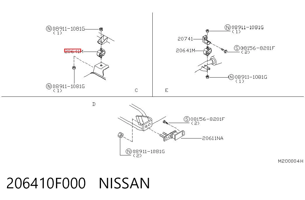 206410F000 Nissan/Infiniti
