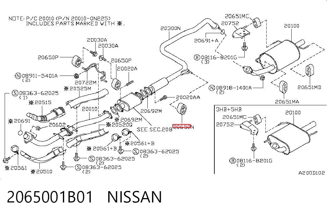 Compre Coxim de fixação do silenciador Nissan Sunny 2