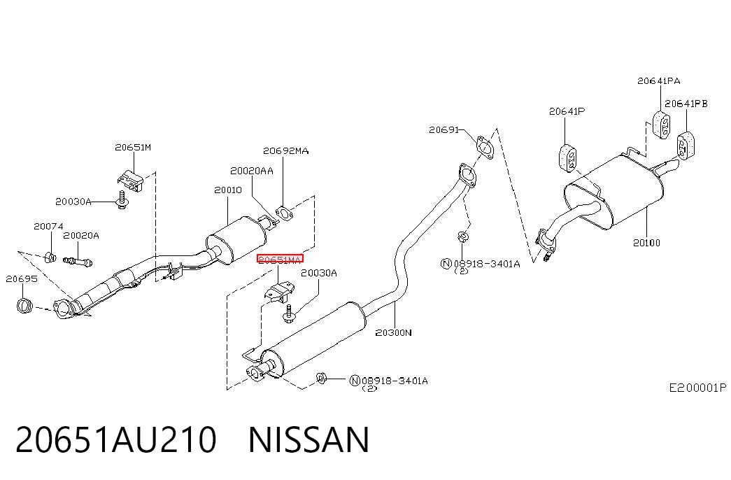 20651AU210 Nissan/Infiniti
