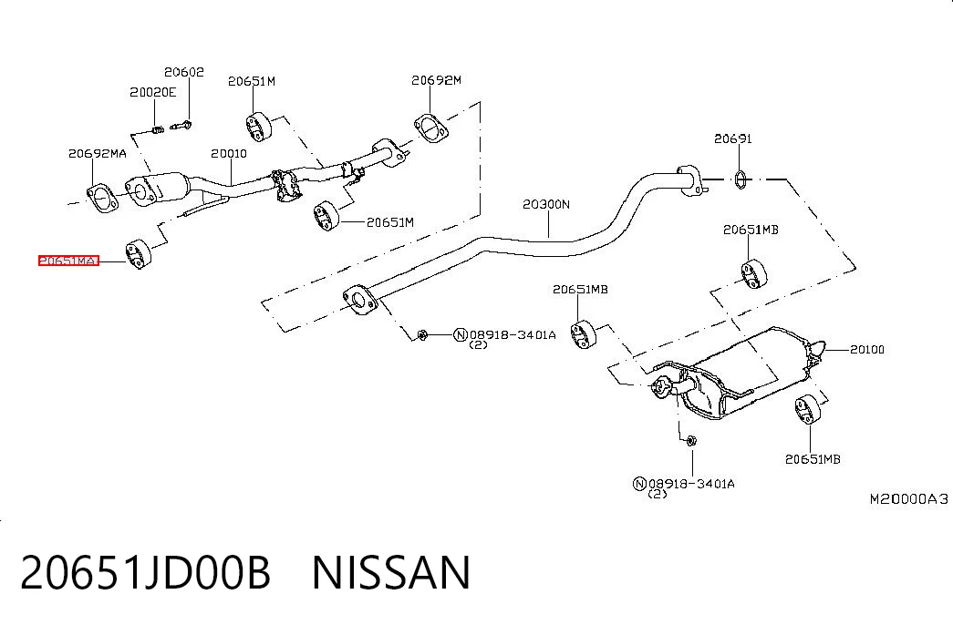 20651JD00B Nissan/Infiniti
