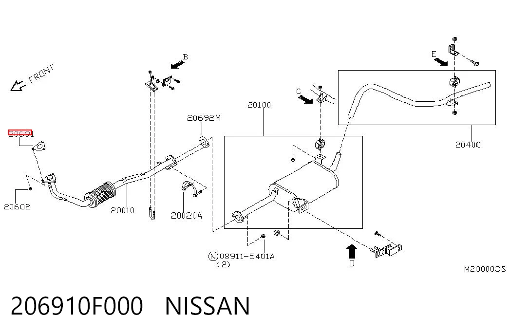 206910F000 Nissan/Infiniti