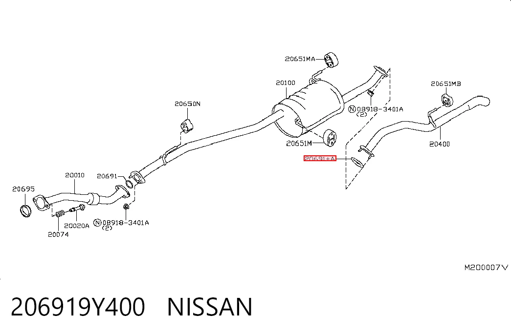 206919Y400 Nissan/Infiniti