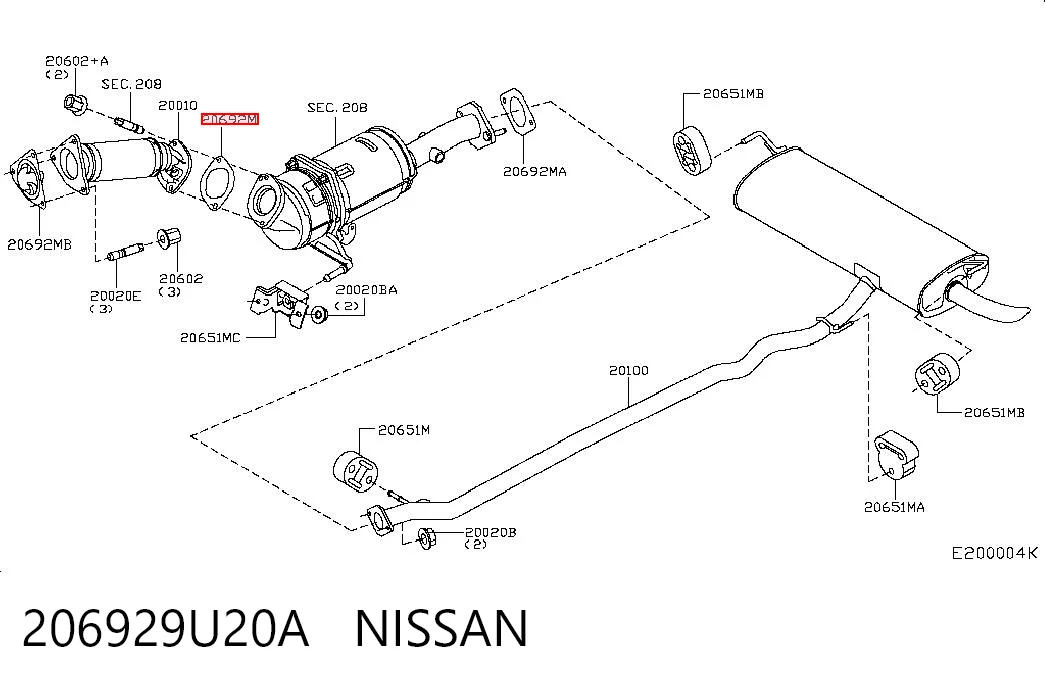 Vedante de tubo de admissão do silenciador para Renault Laguna III BT0, BT1