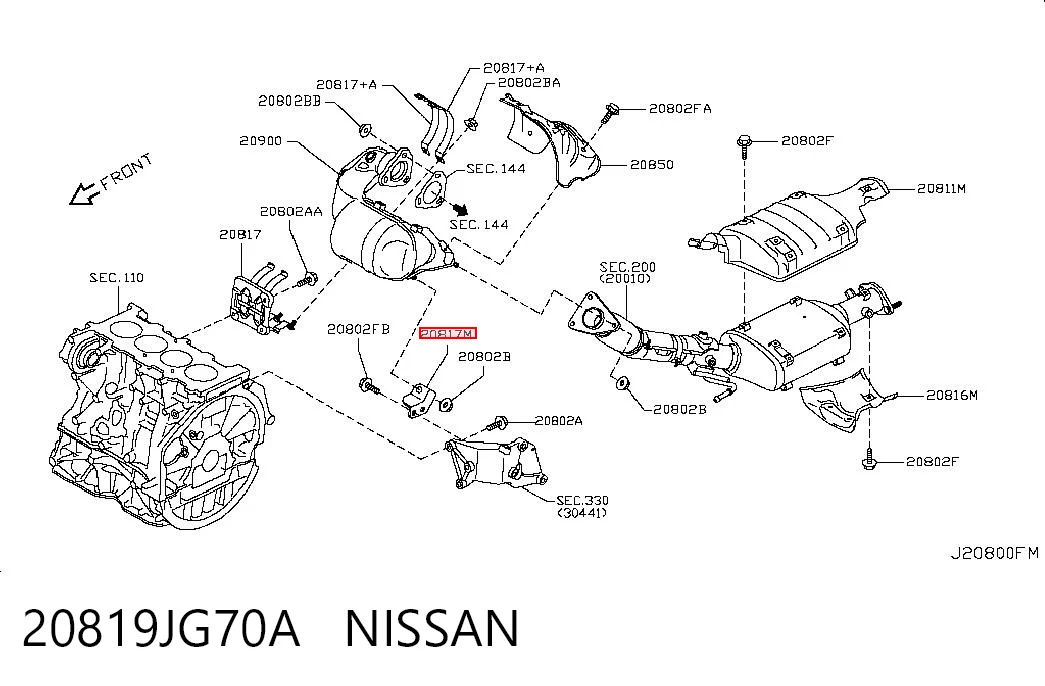 20819JG70A Nissan/Infiniti
