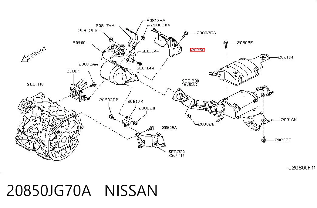 20850JG70A Nissan/Infiniti