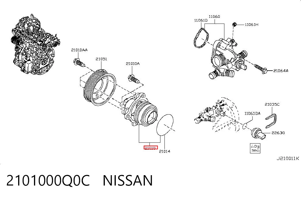 2101000Q0C Nissan/Infiniti