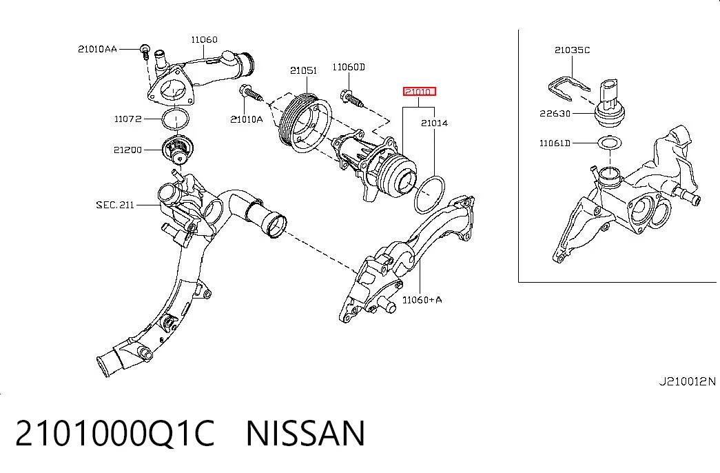 2101000Q1C Nissan/Infiniti